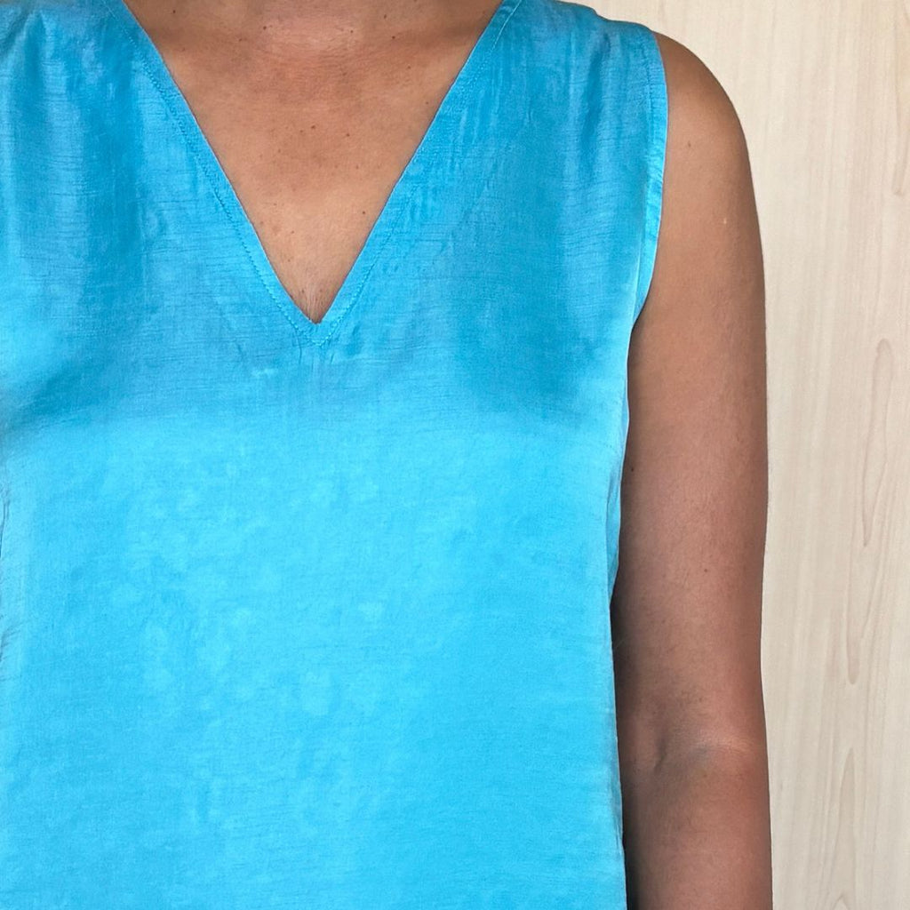 ZEN Light Blue Handwoven Pure Silk Jamdani Overlay Jacket for Women